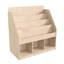 Mess Magic Commercial Grade Wooden 3 Compartment Shelving Unit