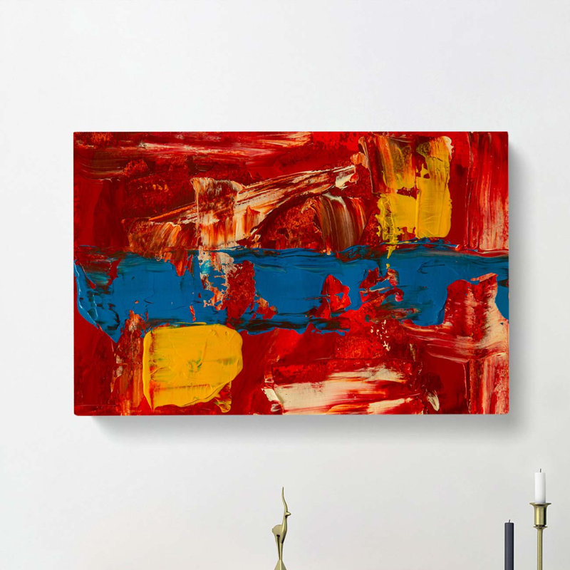 Abstract Art Painting Vol.84 by S.Johnson - Wrapped Canvas Painting, 60cm H x 91cm W x 3cm D