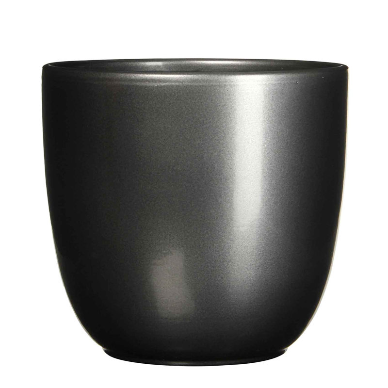 Moorcroft Ceramic Pot Planter, 31.5cm H x 34cm W x 34cm D, Anthracite