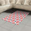 Tapis décoratif floral à haute densité en fibres de polyester-42029005