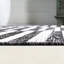 Tapis intérieur / extérieur noir / ivoire à rayures décalées Perrigo-286910312