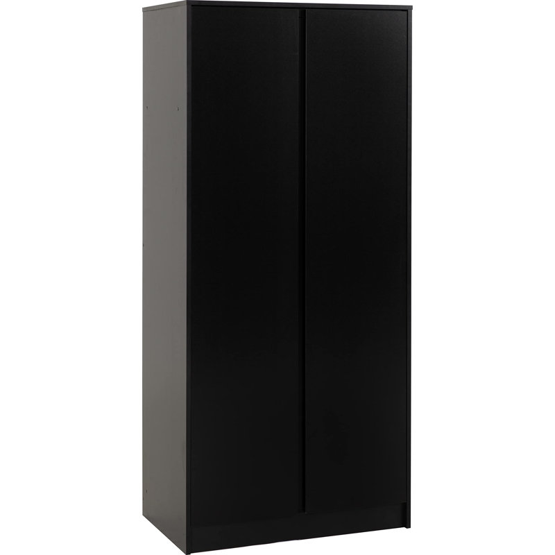 Braunstein 2 Door Wardrobe, Black