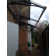 Menands 9.0m Width x 1.5m Depth Door Canopy Black-Bracket Clear-Sheet