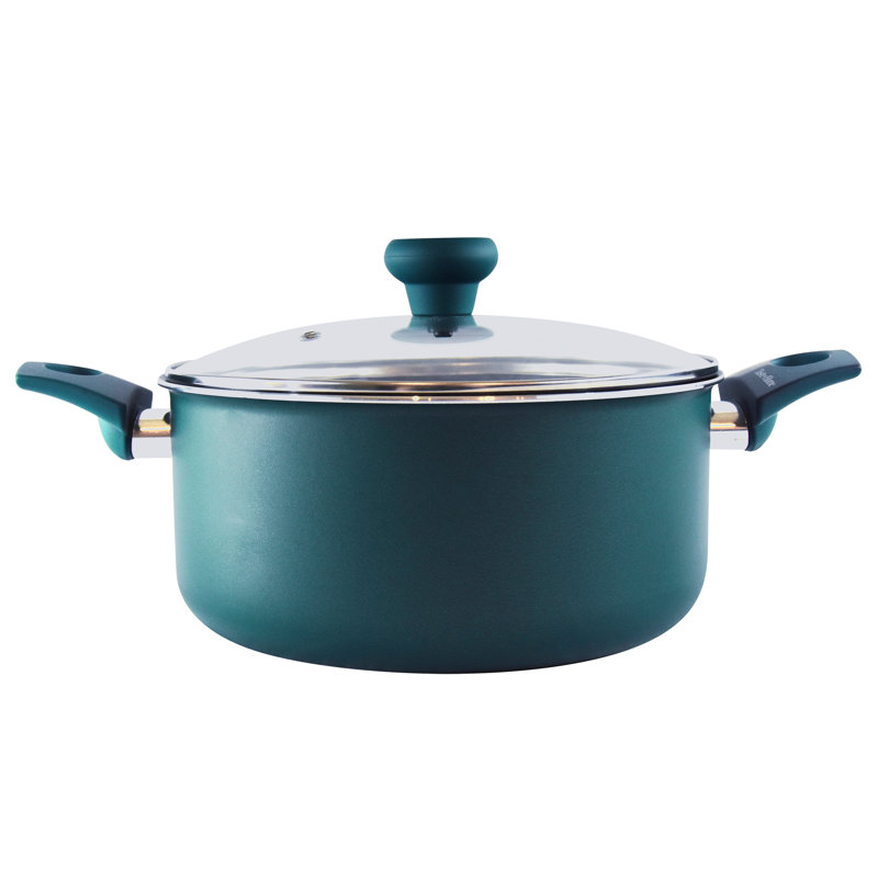 Sea Green 5-Qt Non-Stick Aluminum Dutch Oven with Lid
