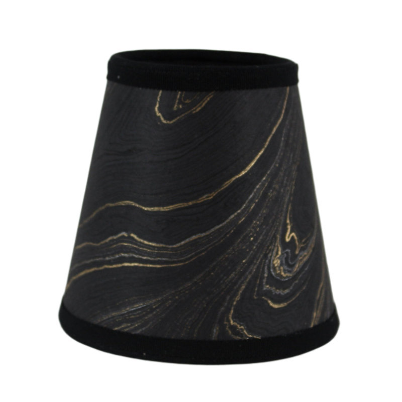 Petit abat-jour en marbre, Noir, noir, noir, noir