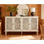 Buffet antique 60 "avec sculptures florales-628464373