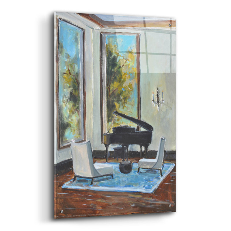  «Sitting Room» par Jadei, impression murale en verre acrylique, 24 po x 36 po, H 36 po x l 24 po