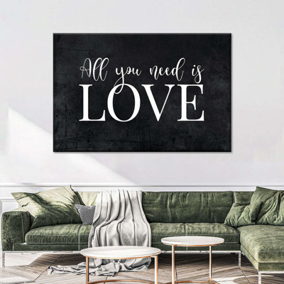 " All You Need Is Love Canvas Print " by NoirFontistry
