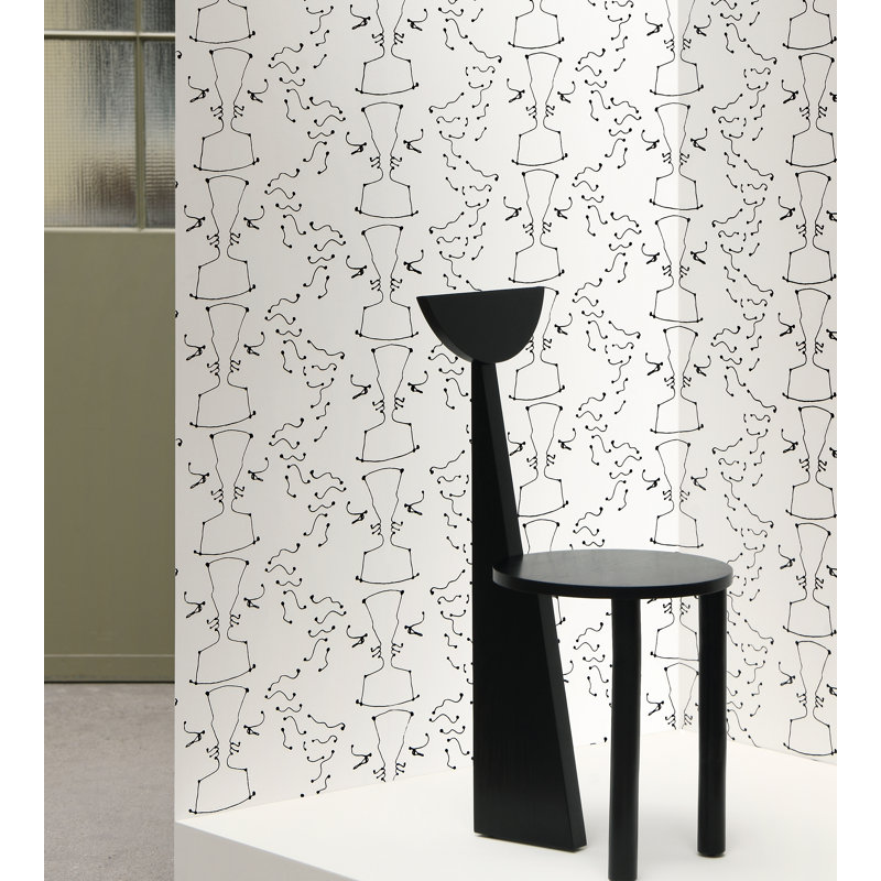 The Wall - Jean Cocteau Abstract Wallpaper Double Roll
