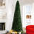 Traditional Pre-Lit Slim Christmas Tree – Illuminated with Warm Lights and Sturdy Metal Stand for Effortless Holiday Charm-2140505571