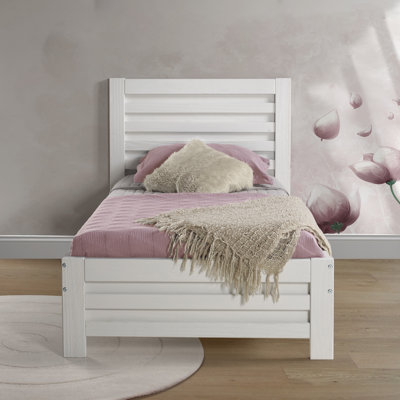 Lit plateforme pour enfant en bois massif avec lattes Esser