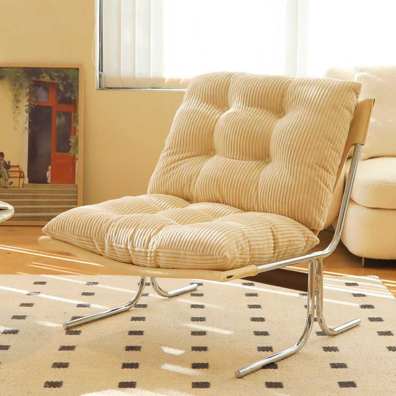 Chaises de canapé rembourrées à coussin souple, Crème