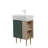 21.6" Vanity Base Only, Open Shelf On The Right, Green-318161380