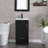 Dakhi 18'' Narrow Depth Free Standing Single Bathroom Vanity with Ceramic Top-1419404151