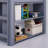 Eirwen Twin Loft Bed, Desk Low Study Kids with Storage Pine Wood with Cabinet Ladder, Bookcase Shelf-962706013