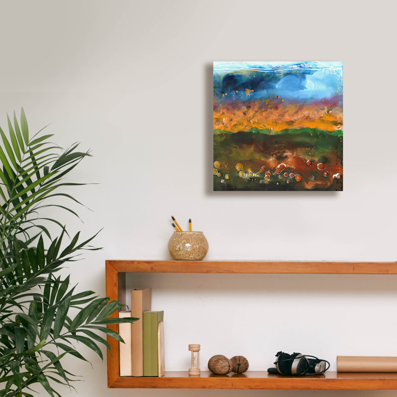 «Fable 1» par Alicia Longley, art mural sur toile, 12 po x 12 po