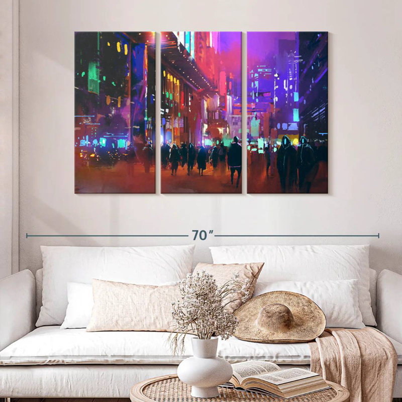 Kelan Sci-Fi City, 32" H x 50" W