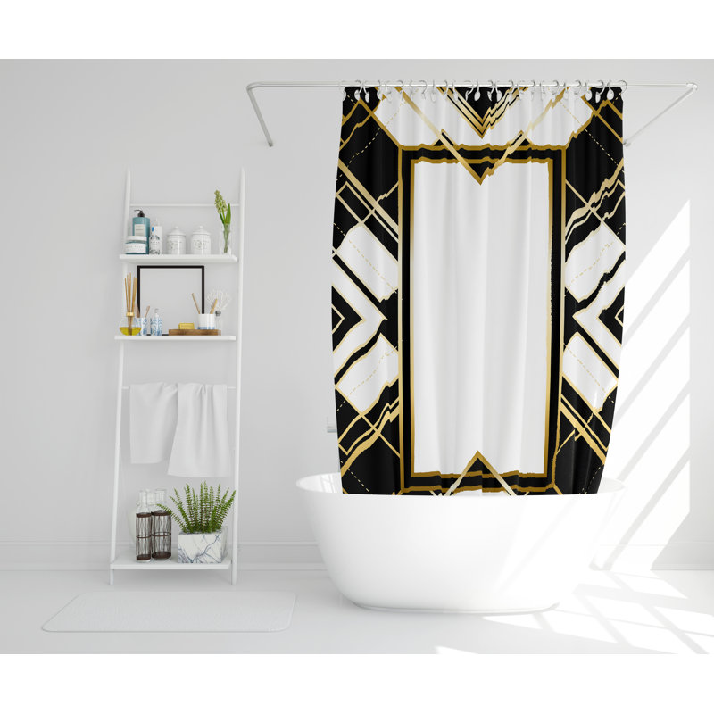 Mont Polyester Shower Curtain Set, 168cm H x 168cm W