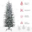 Arbre de Noël artificiel ouvert 6 pi avec 6 63 branches branchées et 250 lumières jaunes claires