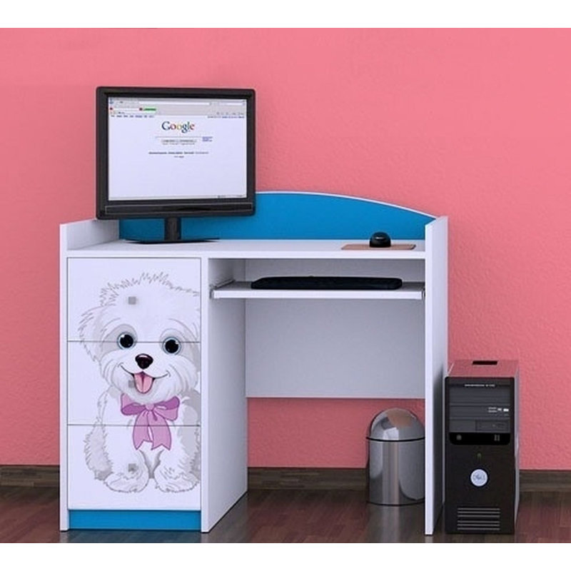 Topher 100cm Computer Desk, Blue