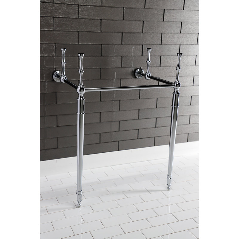 Kingston Brass Edwardian Brass Console Sink Legs, Polished Chrome