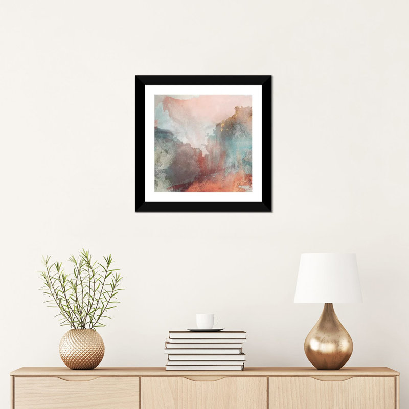 Reproduction d’art, "Paper clouds" par Elisabeth Fredriksson, Blanc, H 16 po x l 16 po x P 1 po, Papier encadré noir