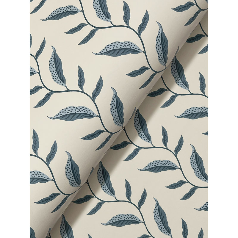 Papier peint ardoise et lin Seagrass, Blue