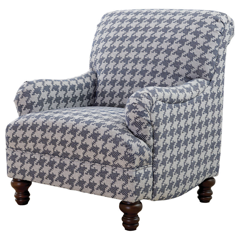  Fauteuil d'appoint Susane, Tissu bleu