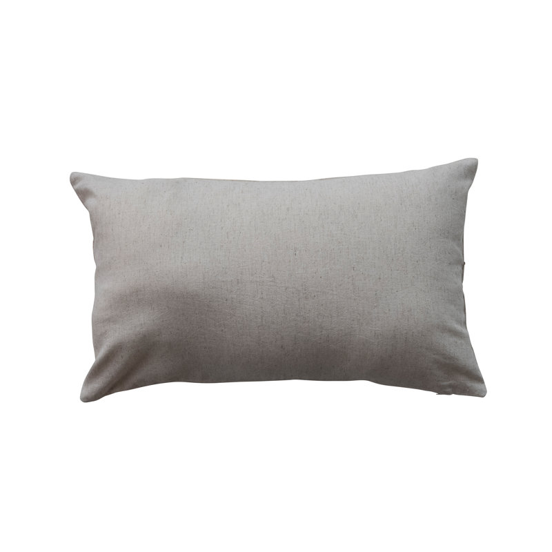 Coussin lombaire en coton et lin Artisan