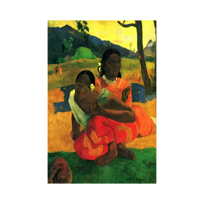 Nafea Faaipoipo (When Are You Getting Married) 1892 by Paul Gauguin - Wrapped Canvas Painting, 101.6 cm H x 66.04 cm W