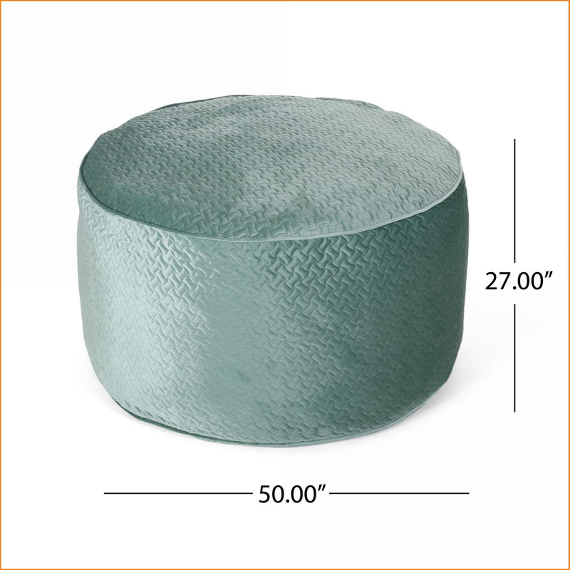 Fauteuil à billes cylindrique court de 4 pi Borroco | Bleu sarcelle | Rond