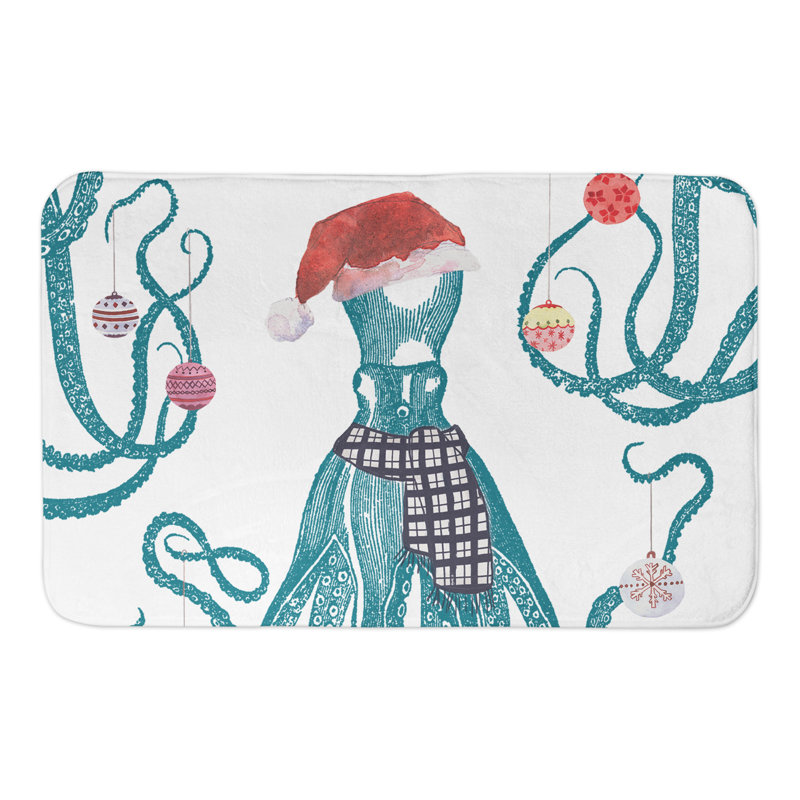 Tapis de bain Curd Holiday Octopus