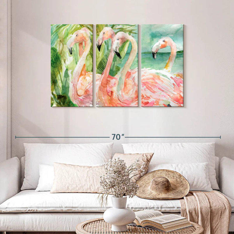 Brampt Slender Pink Ladies, 28" H x 45" W