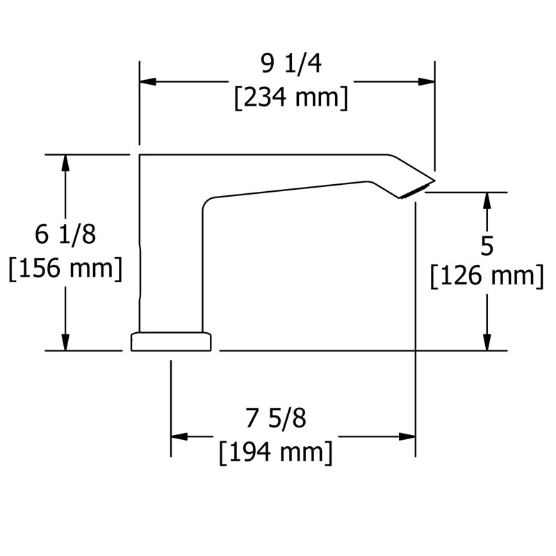 Venty™ 3-Hole Deck Mount Tub Filler Trim