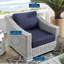 Fauteuil d'extérieur en rotin Conway-821940994