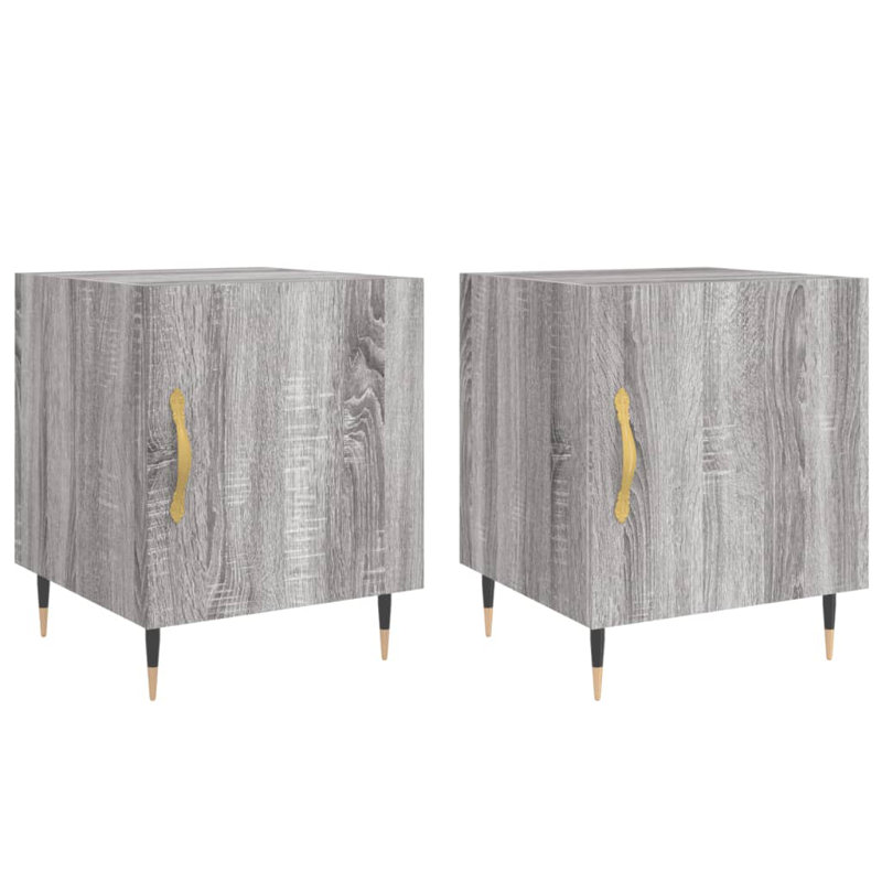 Mehrtens Bedside Table, Grey Sonoma