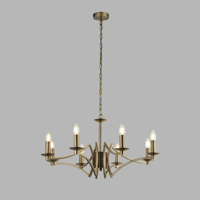 Roldan 8 - Light Candle Style Chandelier