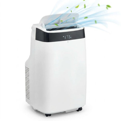 Climatiseur portatif 12 000 BTU - 3 en 1, ventilateur et déshumidificateur pour chambre à coucher, appartement, chalet