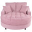 Canapé-lit moderne en chenille de 51 po avec siège touffeté et coussins détachables Modern Glam-125298593