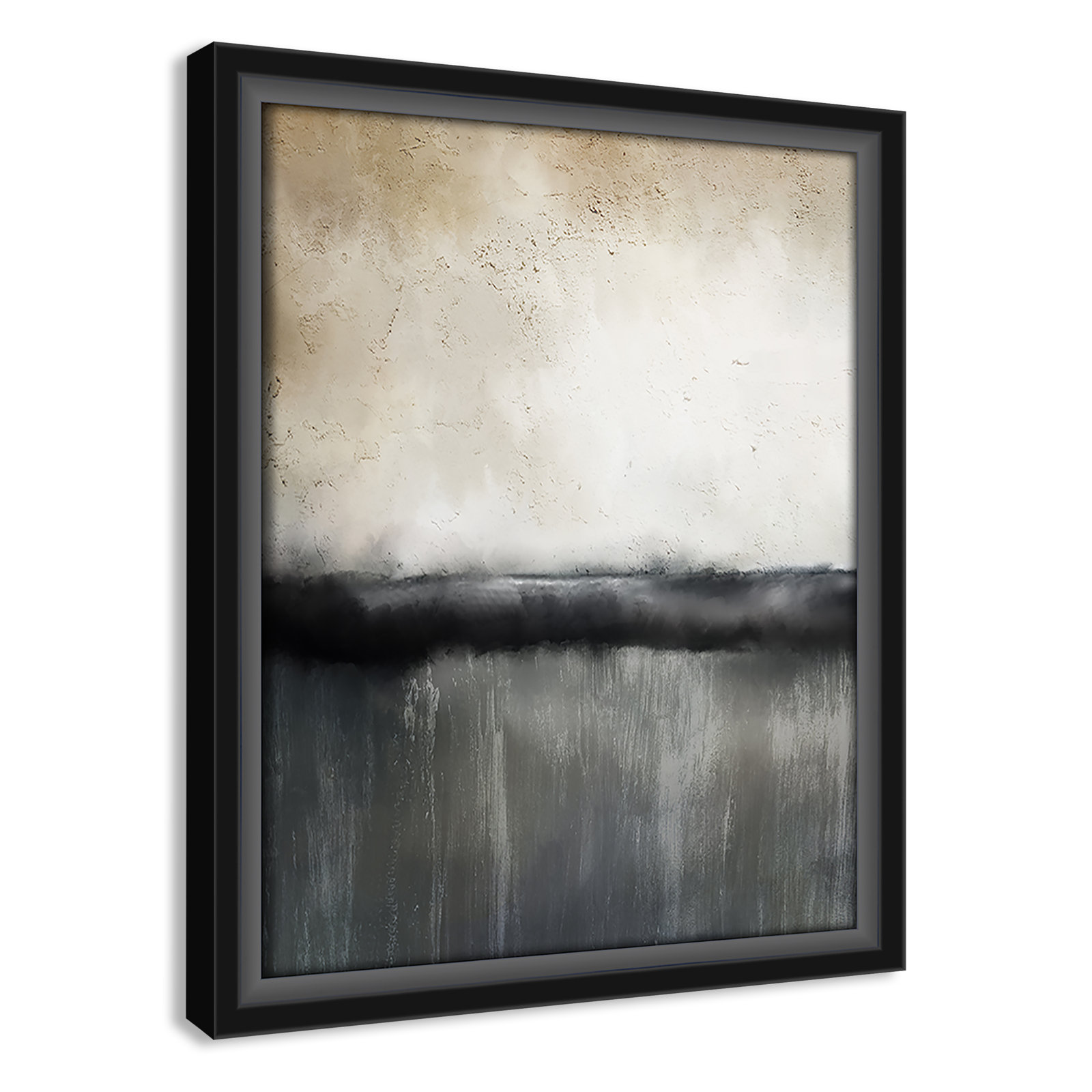Dorota "Sunset" Print by Kimberly Allen, 11.5" H x 9.5" W, Picture Framed Canvas, Black
