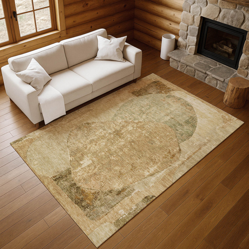 Tapis moderne Premium lavable à la machine Marasco AMF1635, Rectangulaire 3 pi x 5 pi
