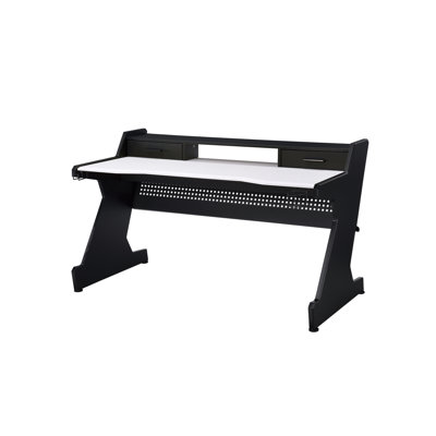 Bigga Black & White Gaming Desk