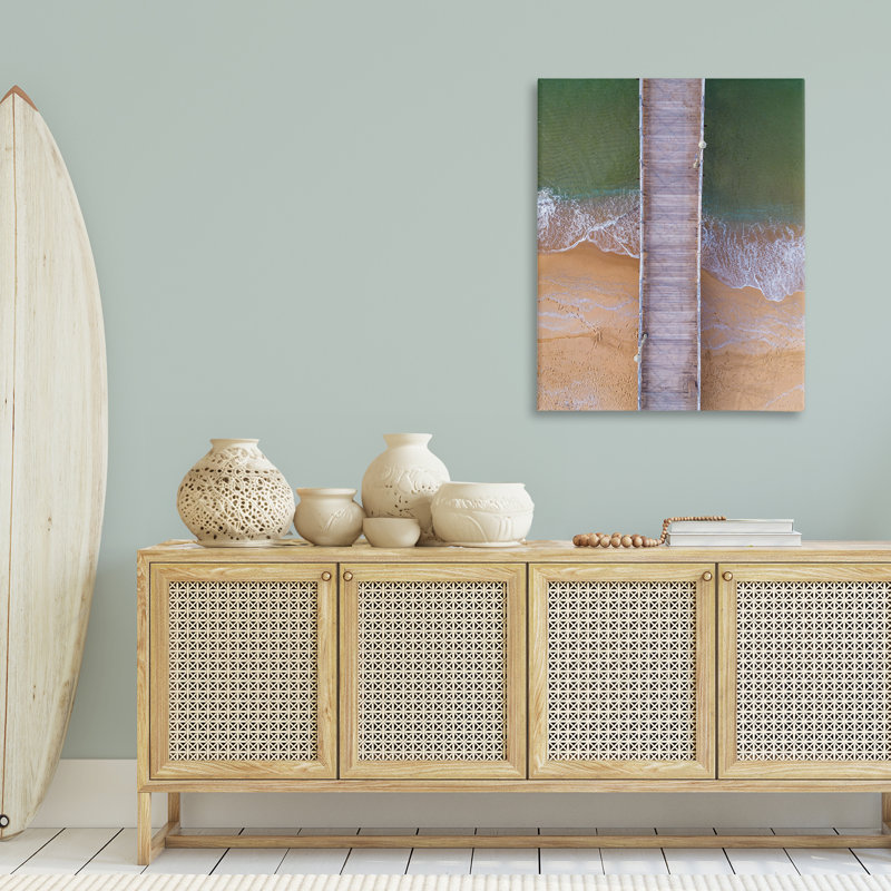 Art mural en toile vue aérienne par Daphne Polselli, H 40 po x l 30 po
