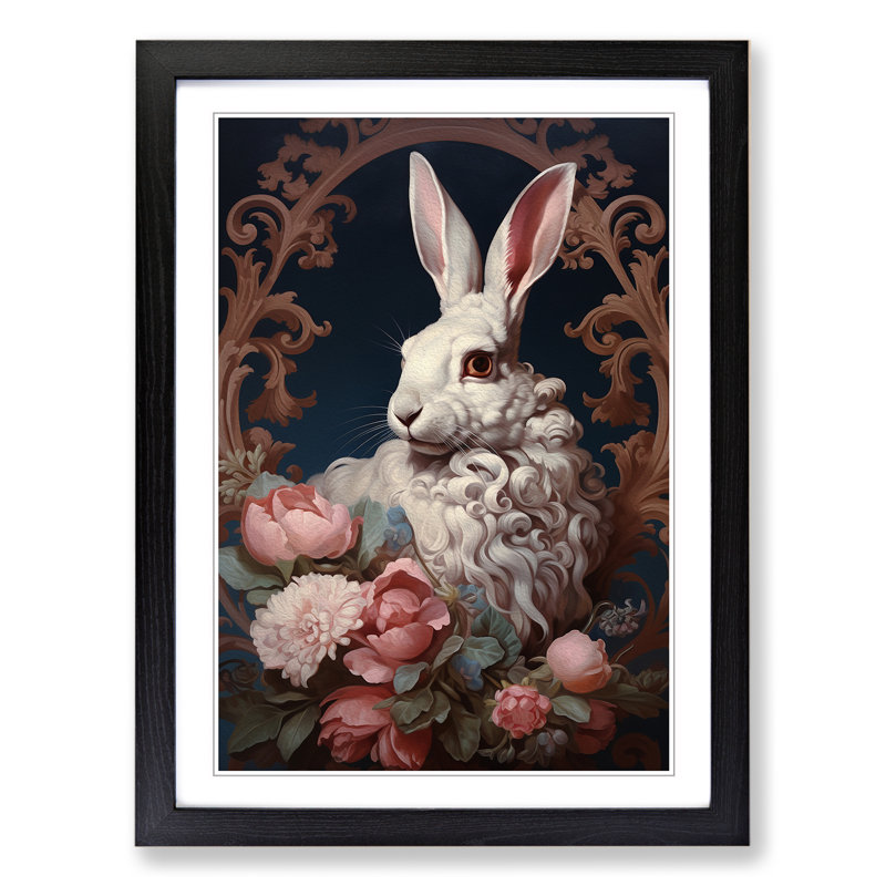 Hare Rococo Art - Framed Print