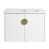 Blanc brillant / or