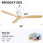 Nicola 52" 3 - Blade Ceiling Fan without Lights-91902318