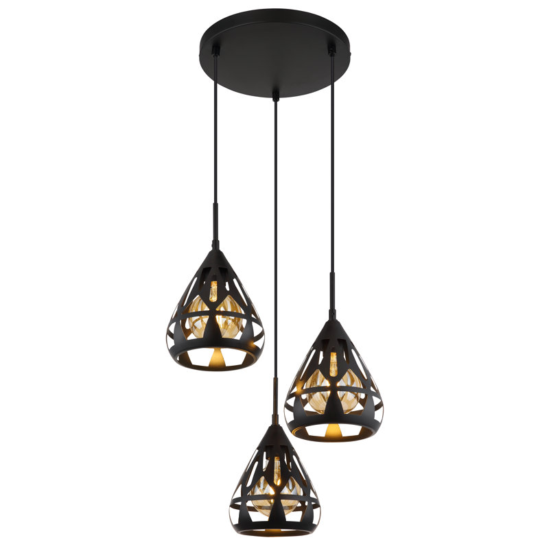 3 - Light Matte Black Pendant