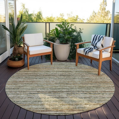 Tapis beige intérieur / extérieur lavable à la machine Claudian ACN1239