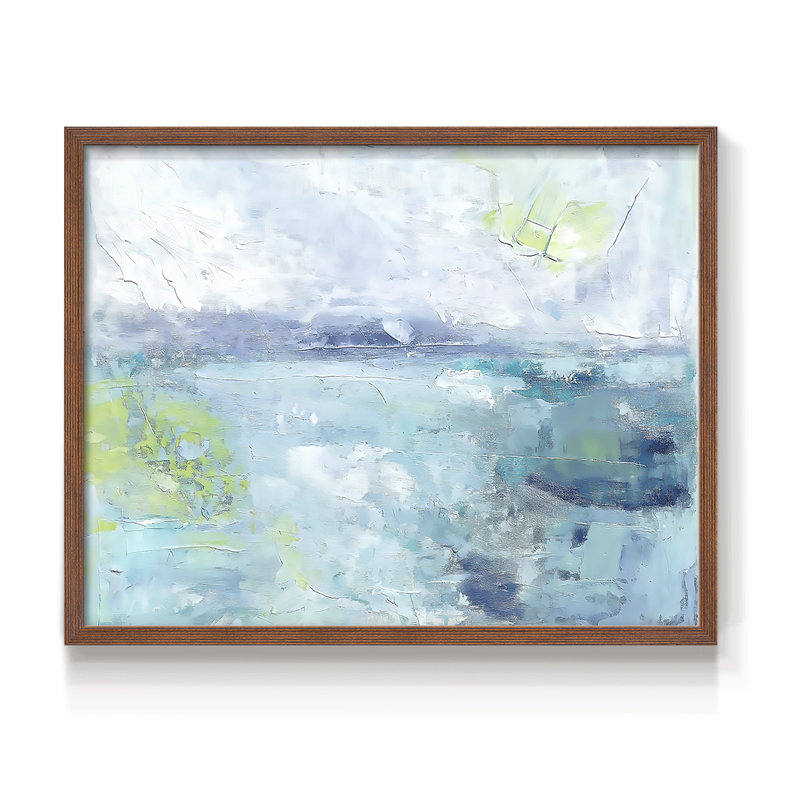 Abstrait, série Lxxi, reproduction encadrée, Noyer, H 22 po x l 28 po