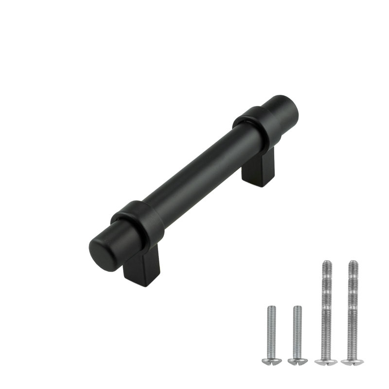 Milan Series Cabinet 3" Centre to Centre Bar Pull Handle, Matte Black